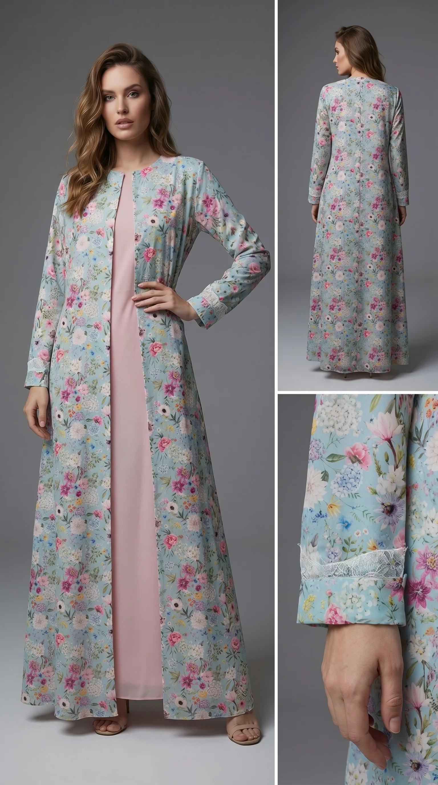 VICTORIAN PRINT ABAYA