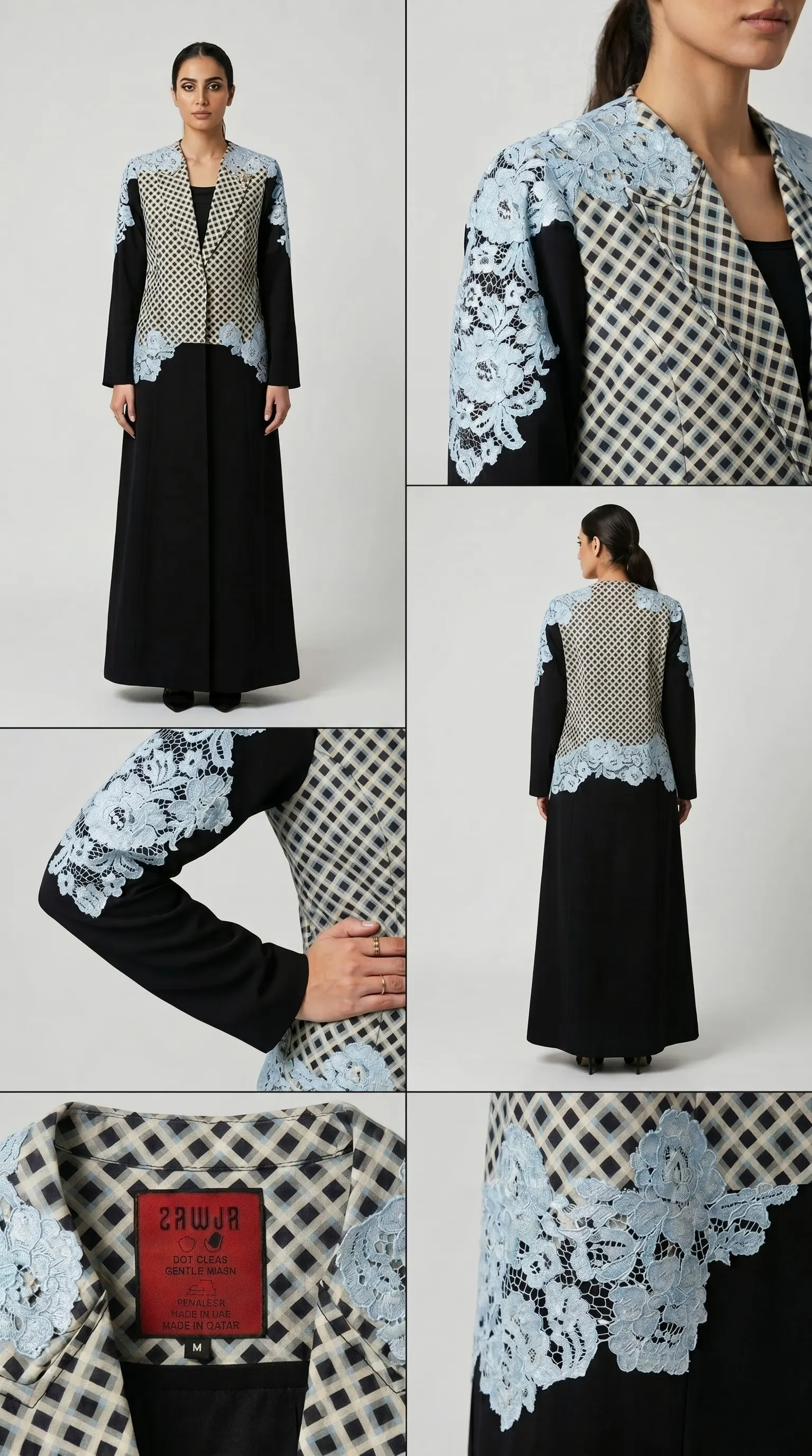 Geometrical Blazer  Abaya