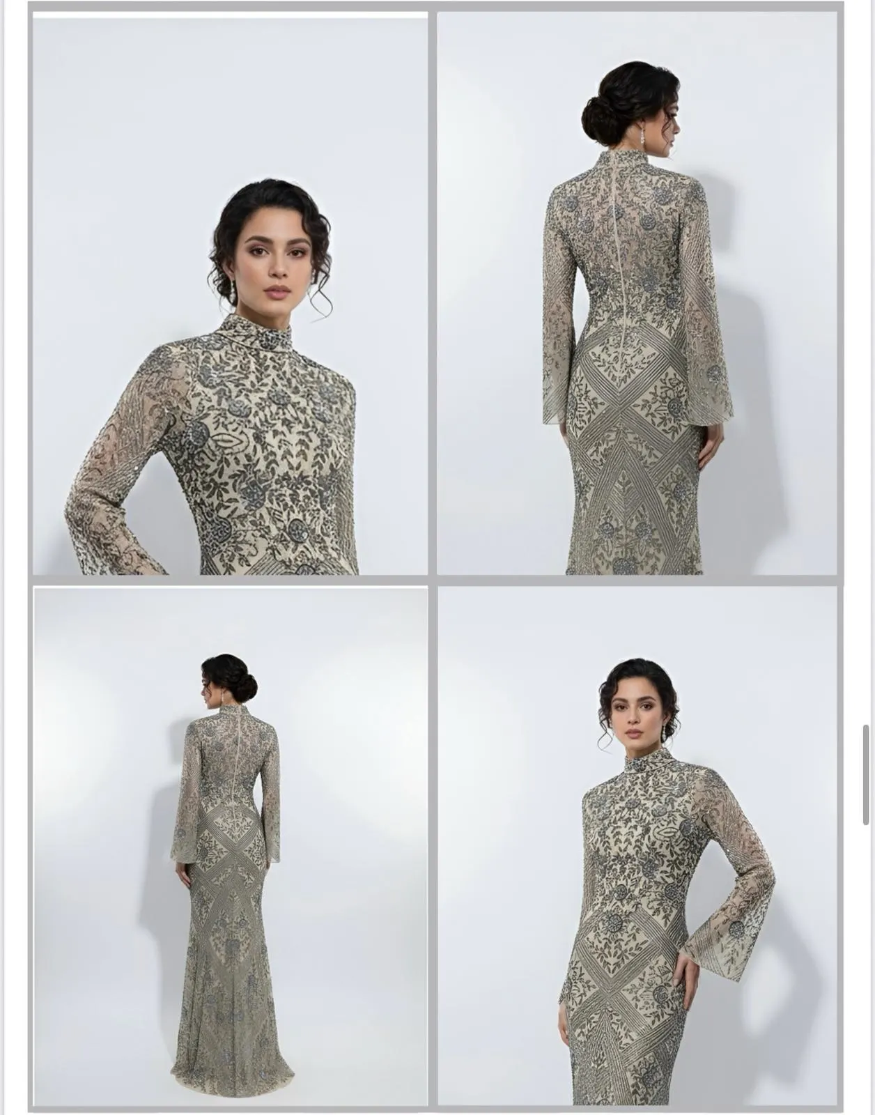 Embroidery Coverd Gowns