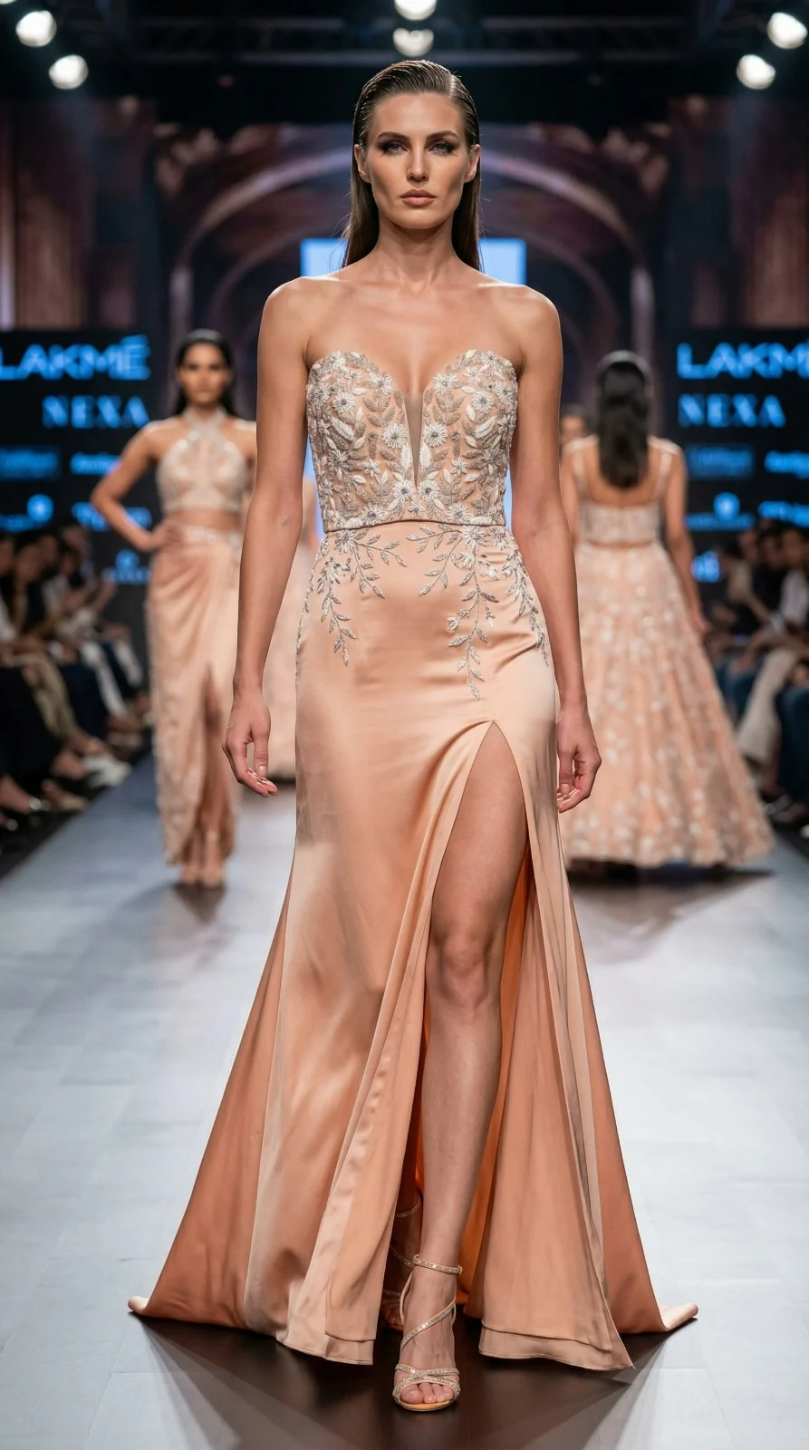 Pink Embroidered Gown