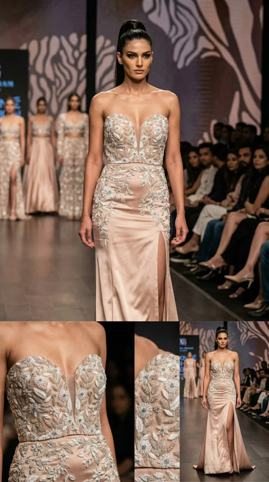 Pink Embroidered Gown