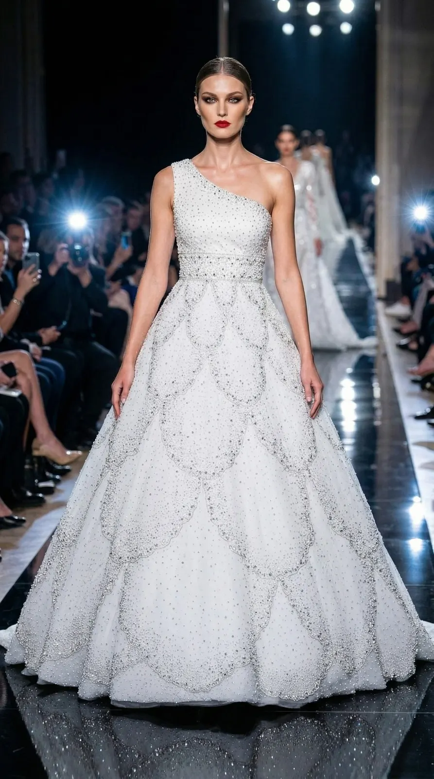 Embroidery bridal gown