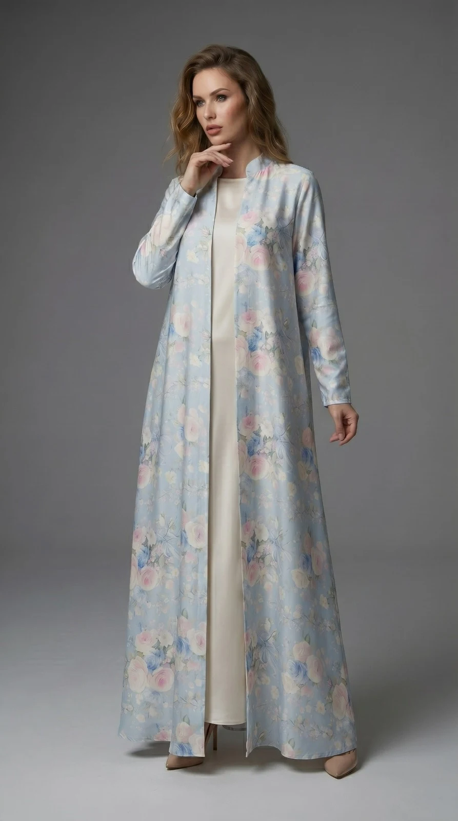 Sky Blue Abaya