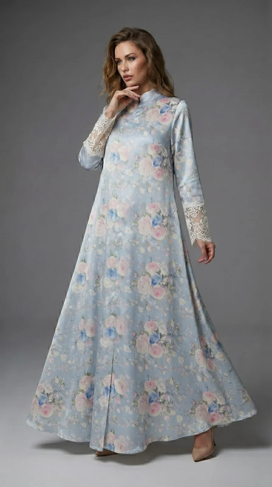 Sky Blue Abaya
