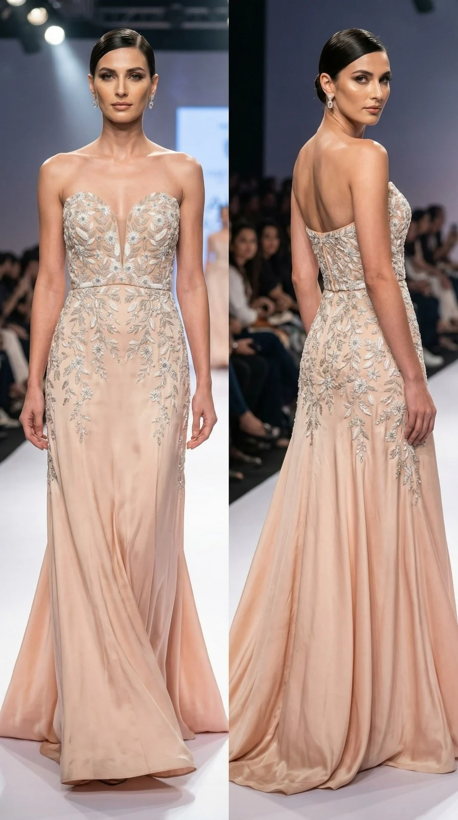 Pink Embroidered Gown